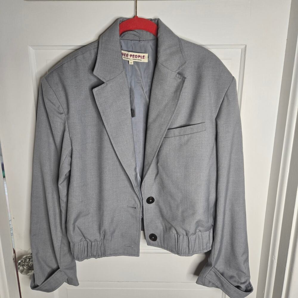 Free People Agnes Jacket in Heather Gray Size XS NWOT - Picture 3 of 6